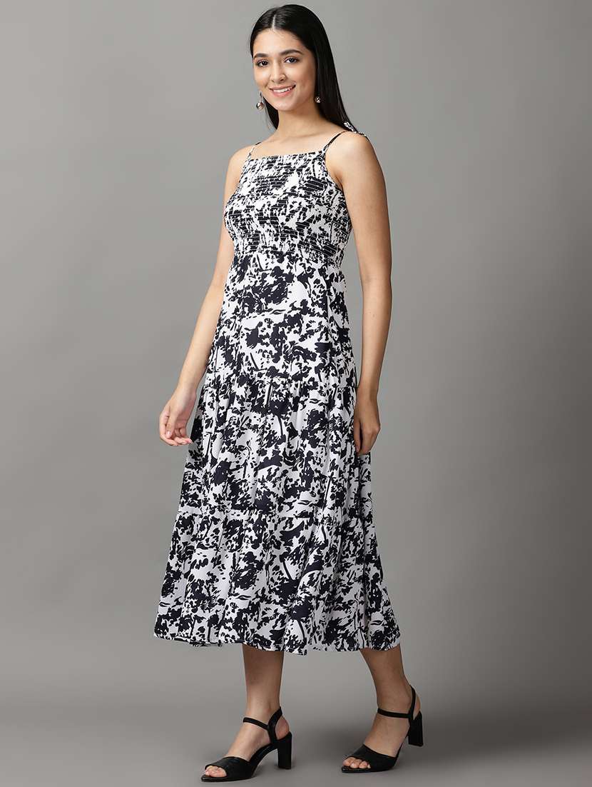 women's tiered dress printed dress - 18659011 -  Standard Image - 1