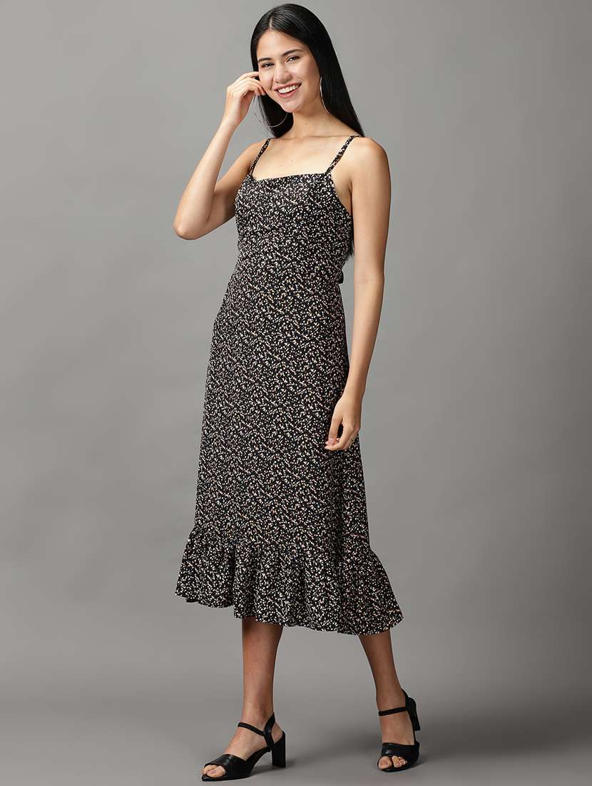 women's fit & flare floral dress - 18659015 -  Standard Image - 1