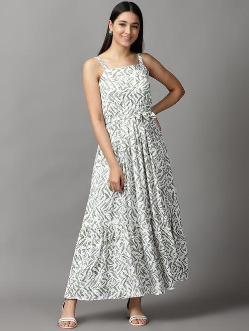 women's tiered dress self design dress - 18659024 - Standard Image - 0