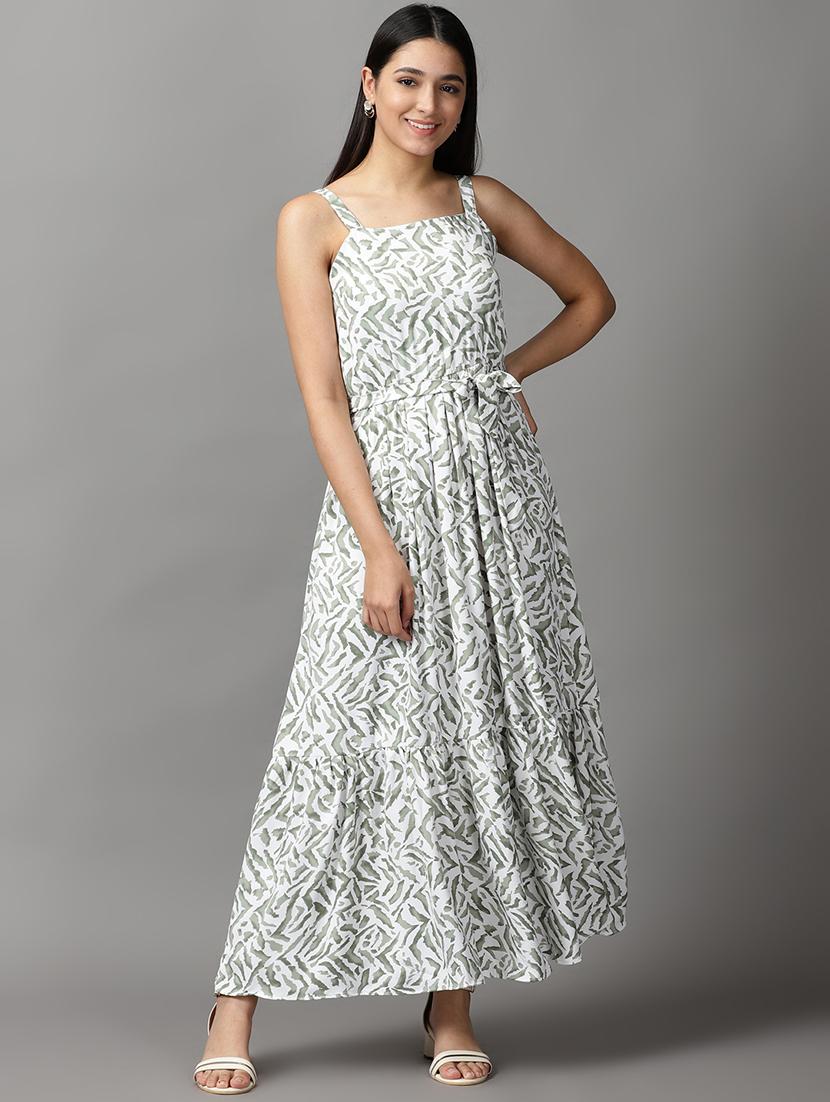 women's tiered dress self design dress - 18659024 - Zoom Image - 0