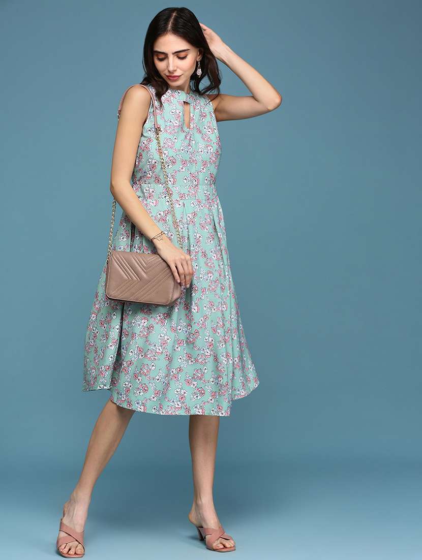 women's fit & flare floral dress