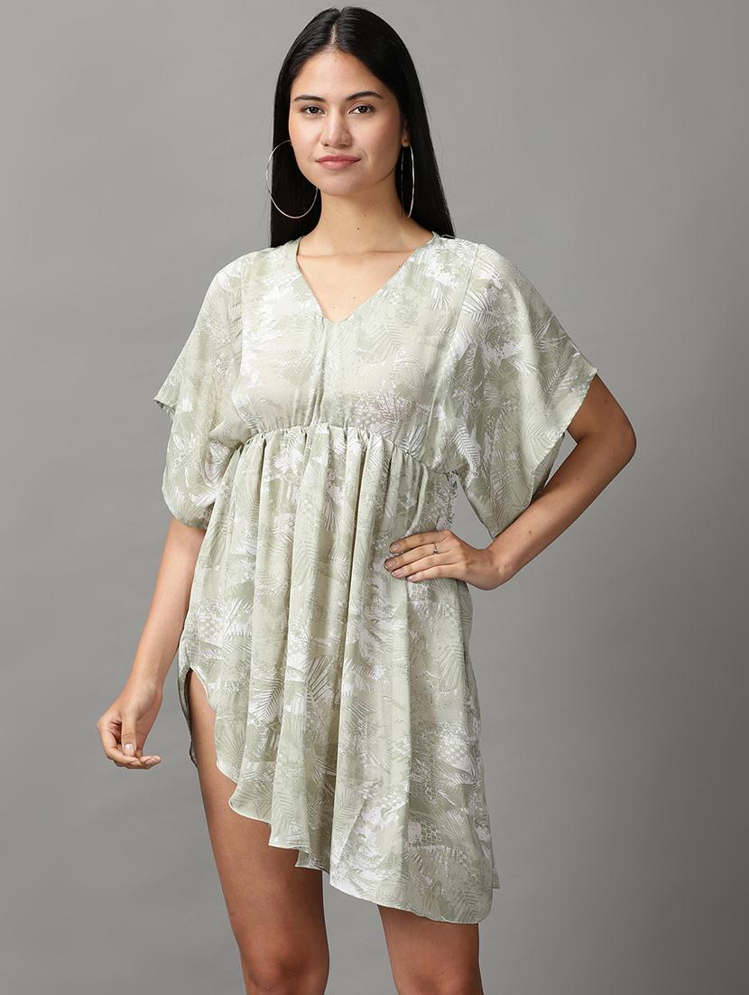 women's asymmetric solid dress - 18659047 -  Zoom Image - 0