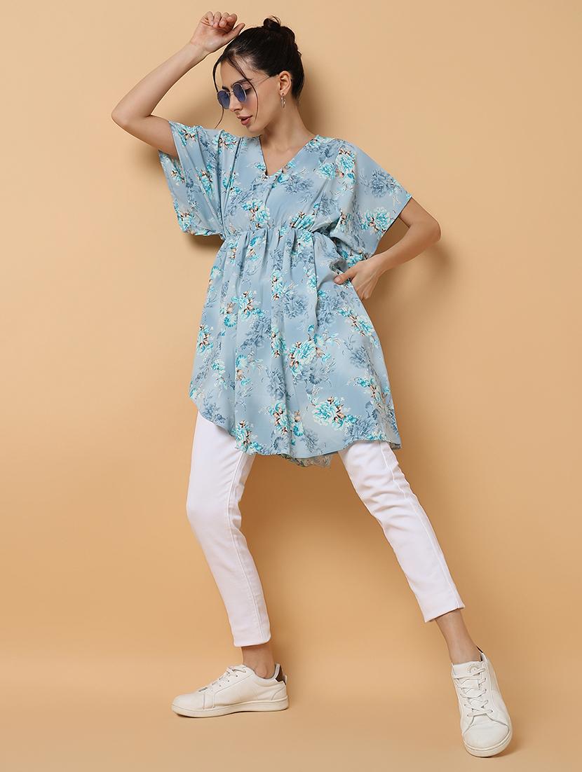 women's asymmetric floral dress - 18659053 - Standard Image - 4