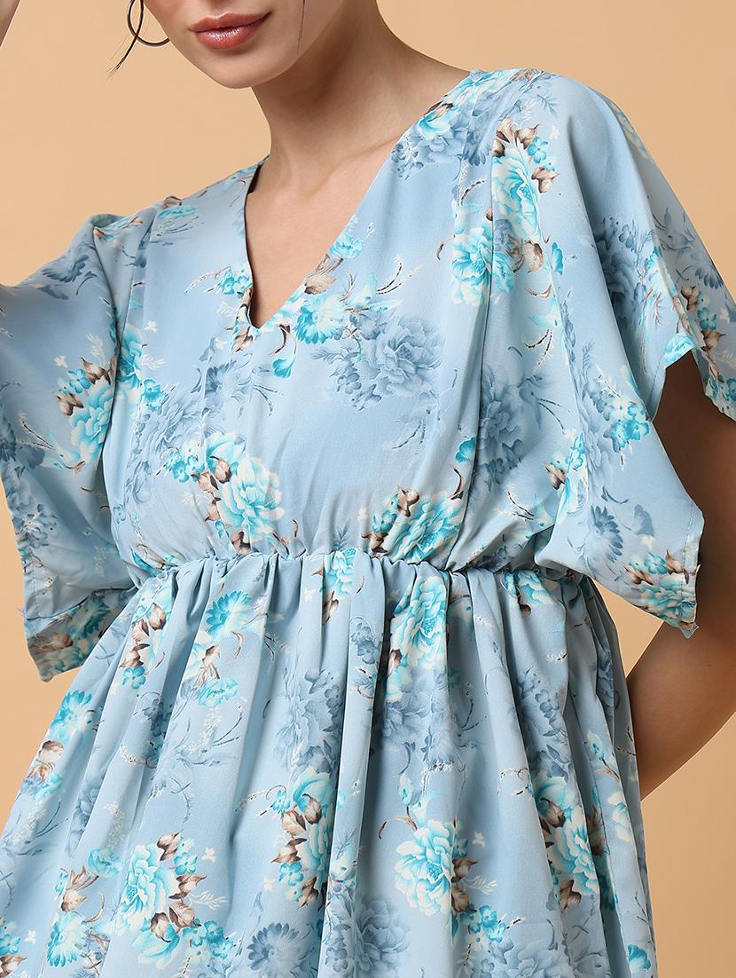 women's asymmetric floral dress - 18659053 - Standard Image - 6