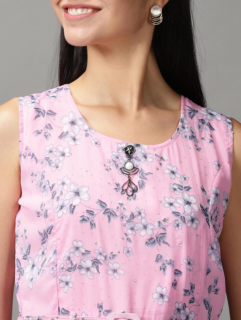 women's fit & flare floral dress - 18659062 - Standard Image - 4