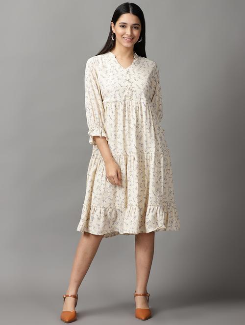 women's tiered dress floral dress - 18659069 -  Standard Image - 0
