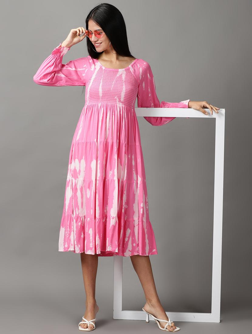 women's tiered dress polka dots dress - 18659088 - Standard Image - 4