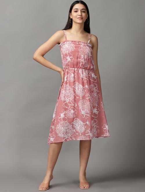 women's fit & flare floral dress - 18659097 - Standard Image - 0