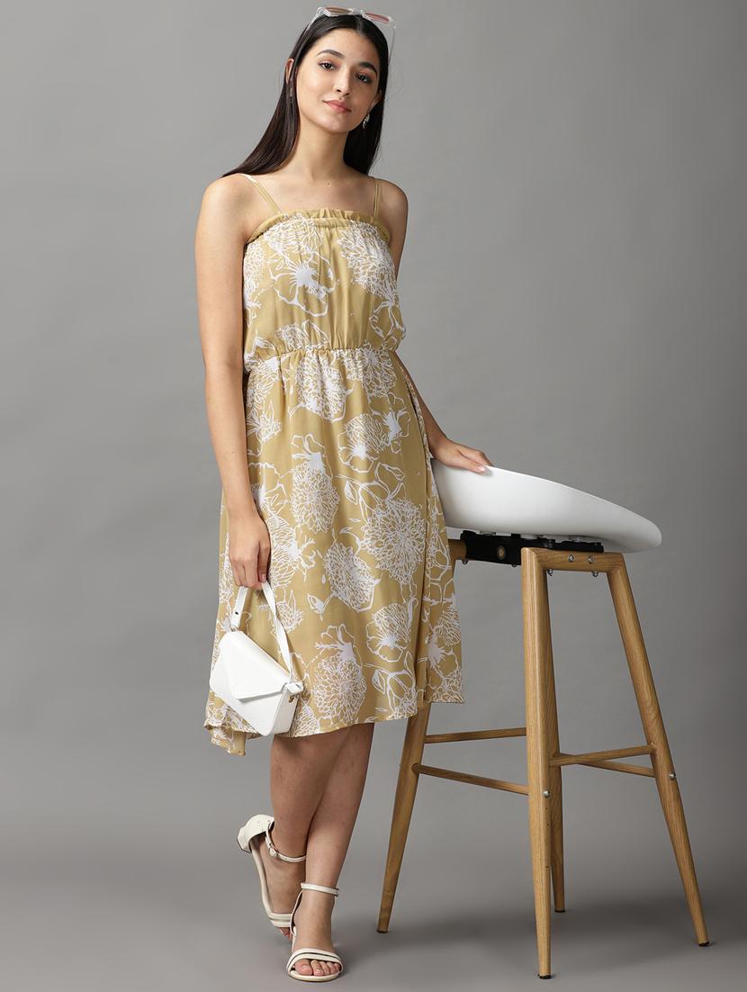 women's fit & flare floral dress - 18659098 - Standard Image - 4