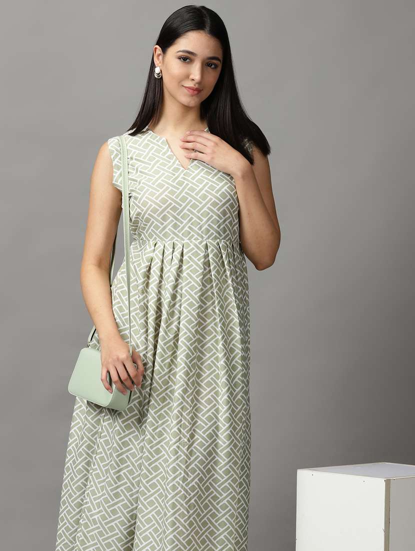 women's fit & flare polka dots dress - 18659101 - Standard Image - 1