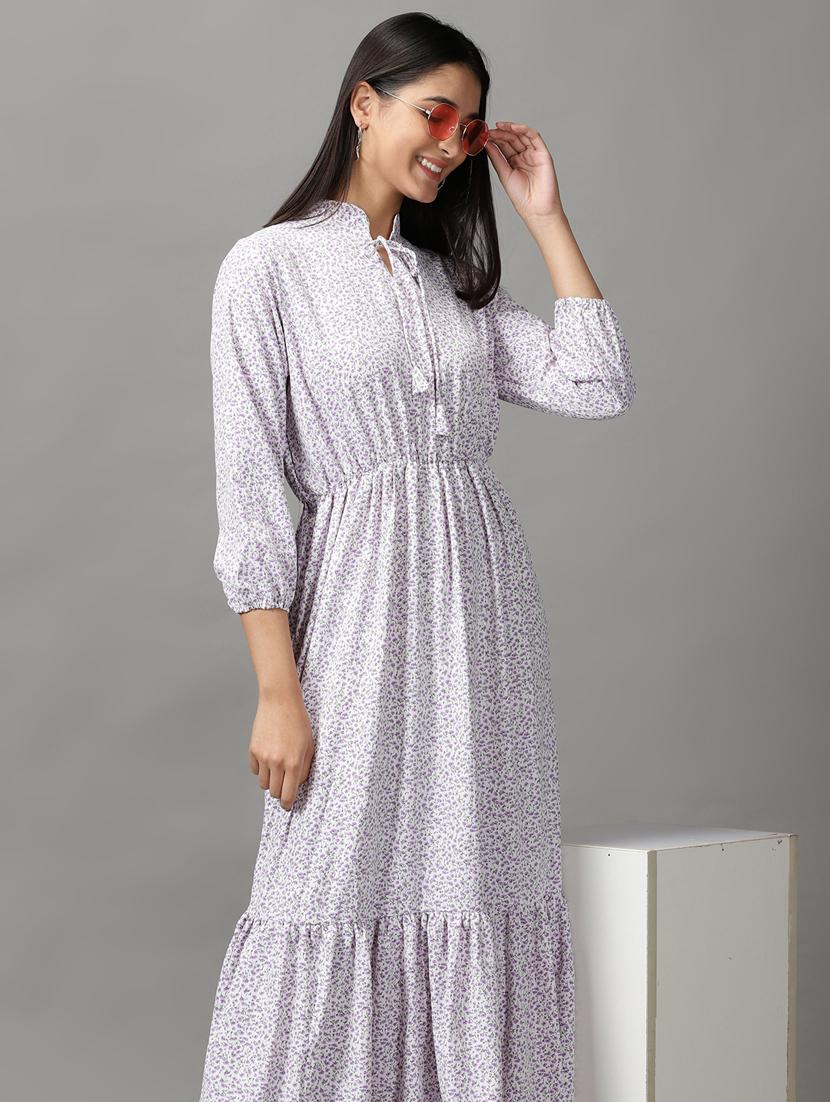 women's tiered dress floral dress - 18659109 - Standard Image - 4