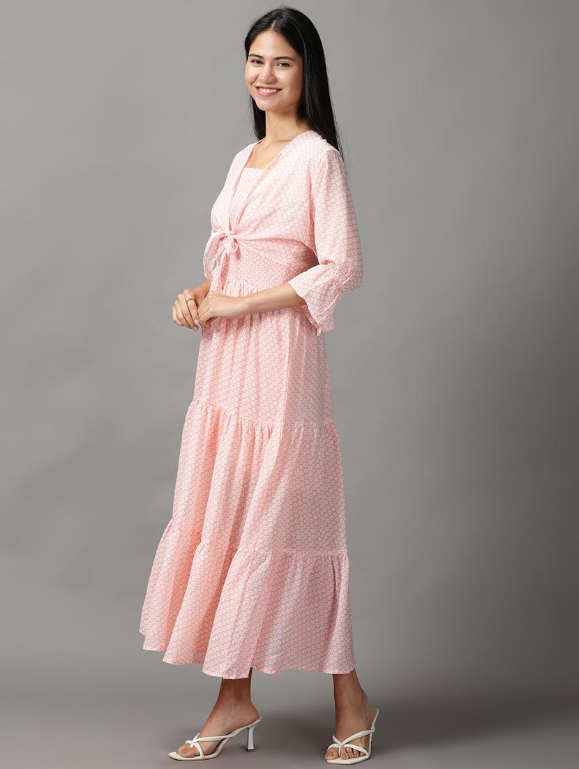 women's tiered dress printed dress - 18659126 -  Standard Image - 1