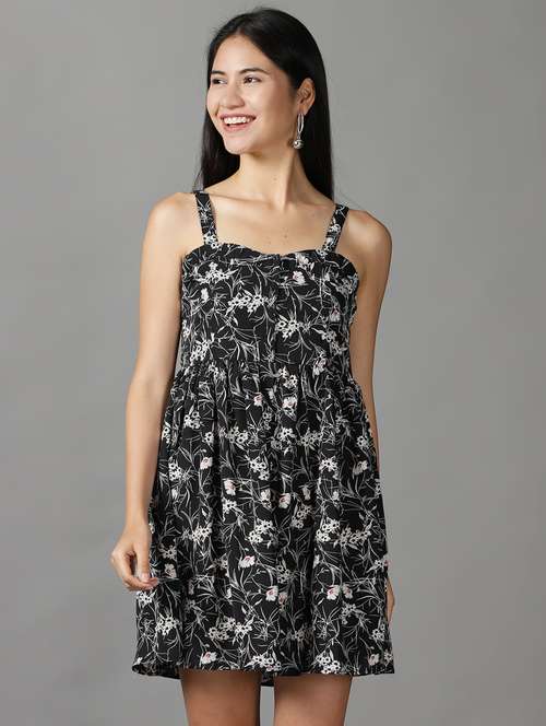 women's fit & flare floral dress - 18659136 -  Standard Image - 0
