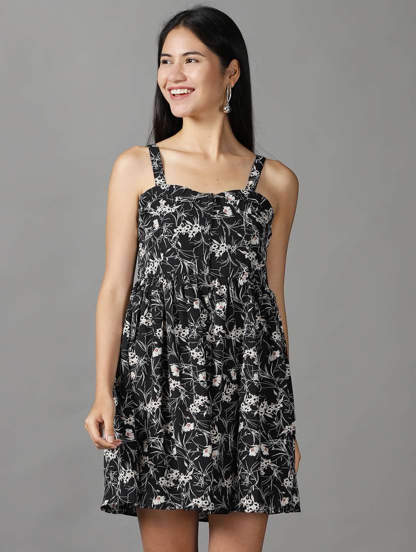 women's fit & flare floral dress - 18659136 -  Zoom Image - 0