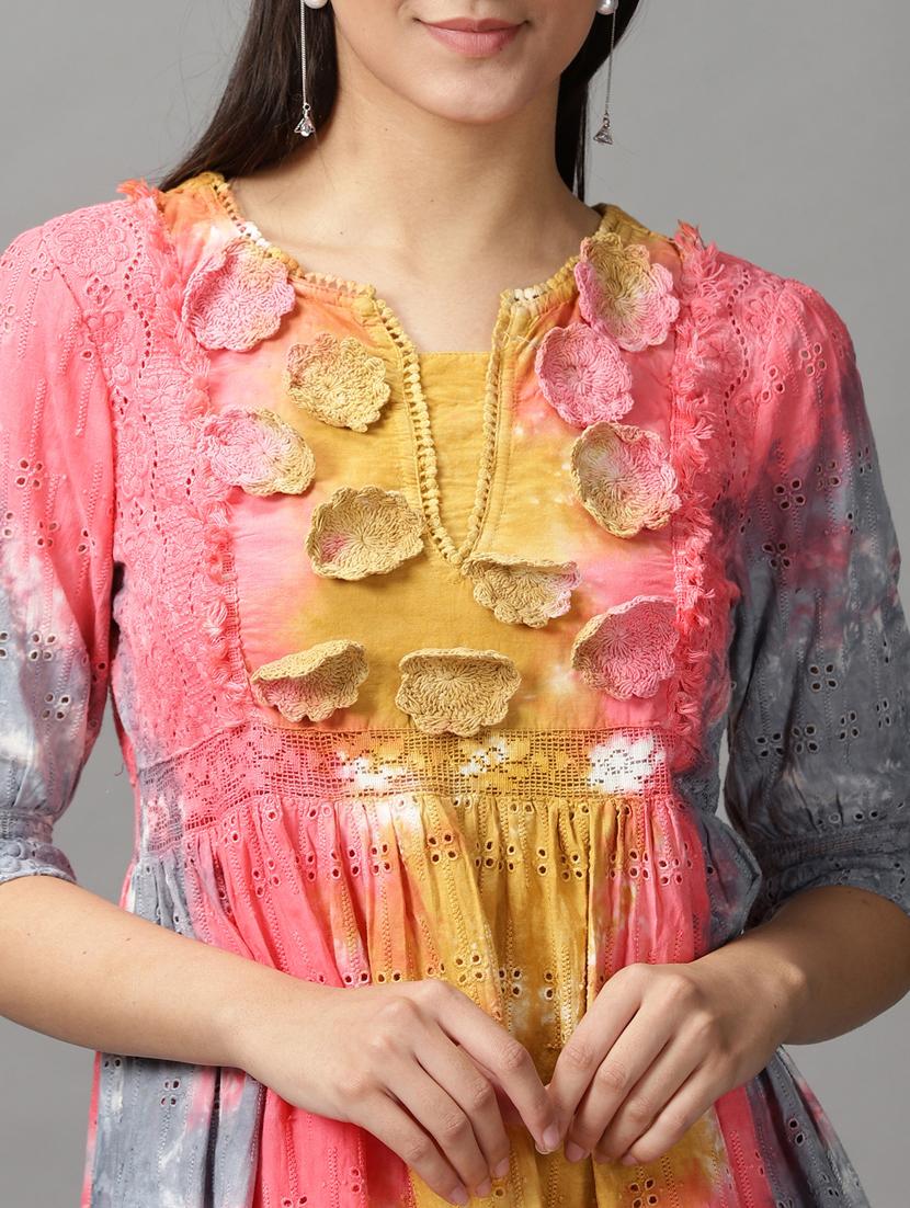 women's tiered dress floral dress - 18659139 - Standard Image - 6