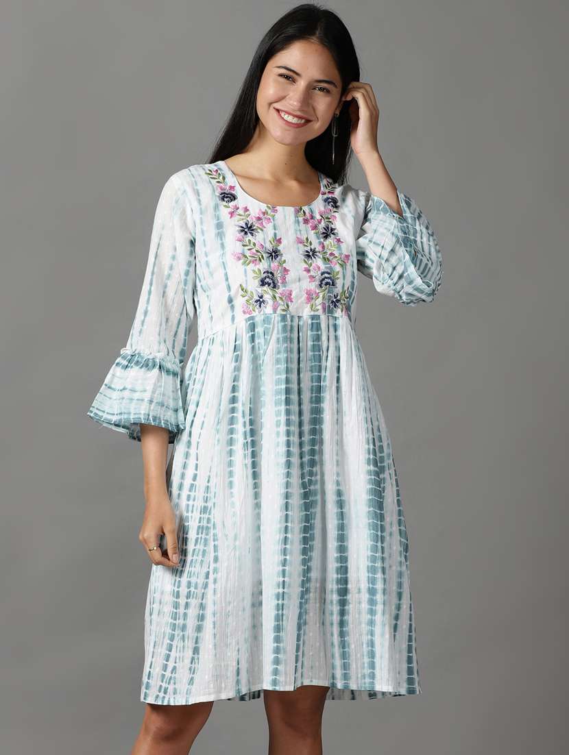 women's fit & flare floral dress