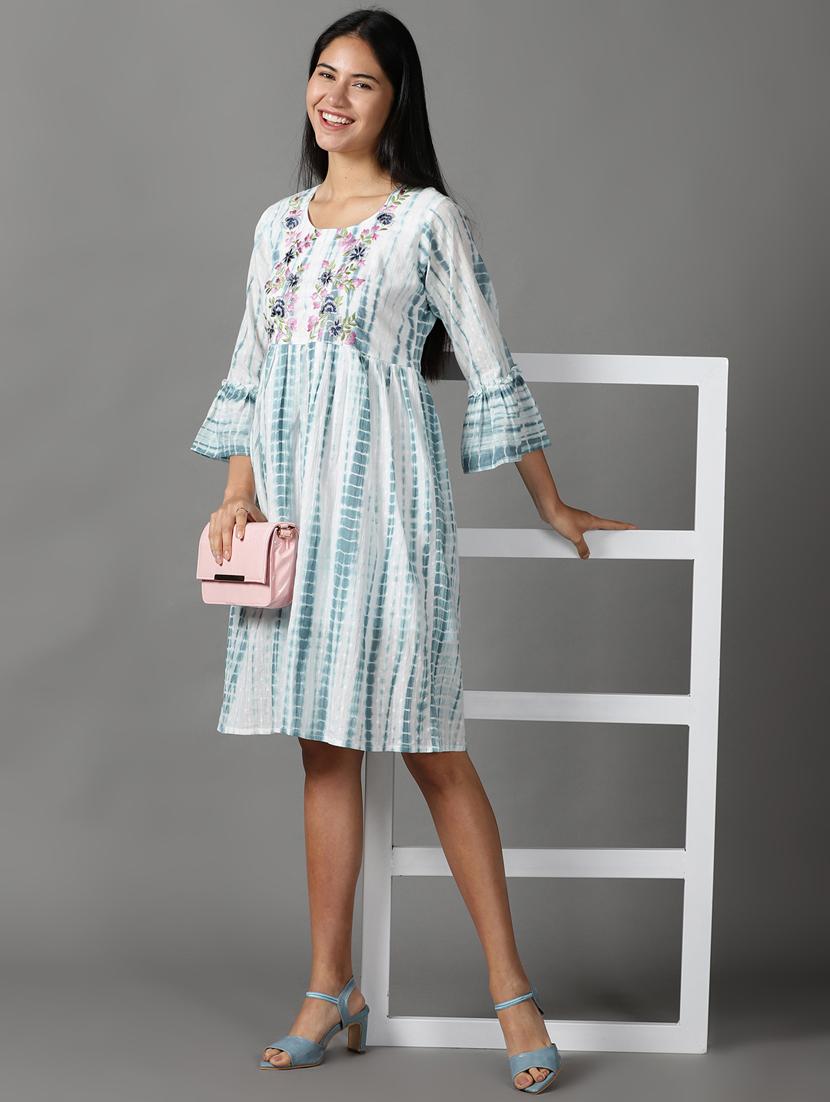 women's fit & flare floral dress - 18659146 - Standard Image - 4