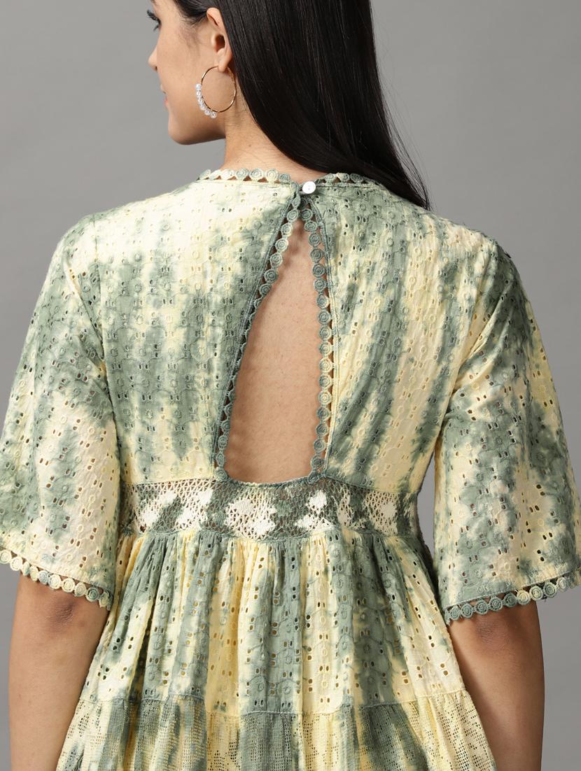 women's tiered dress floral dress - 18659149 - Standard Image - 6