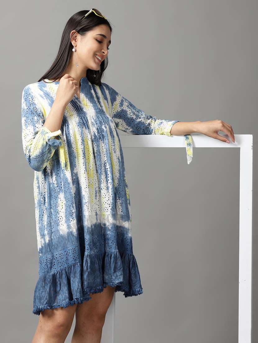 women's tiered dress paisley dress - 18659152 -  Standard Image - 1