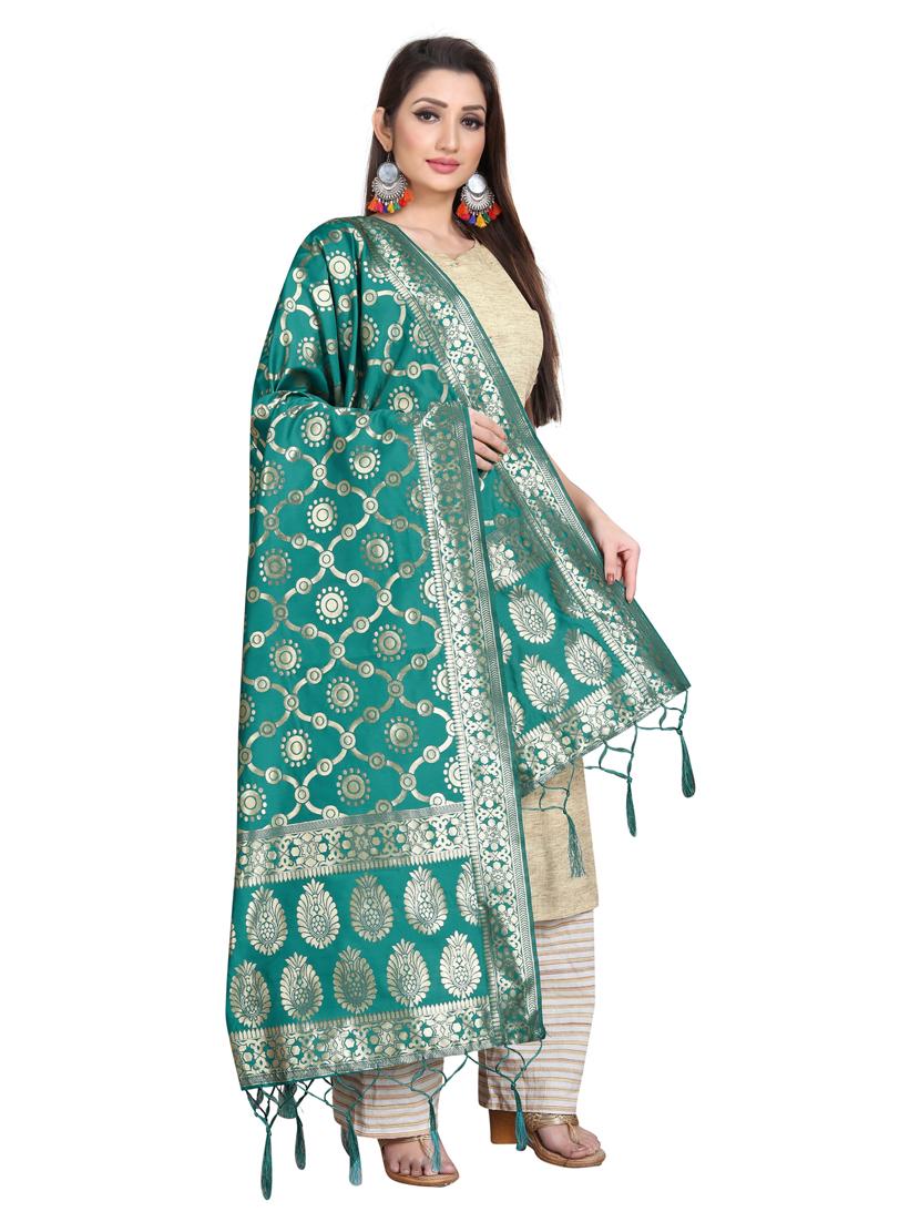 self design banarasi dupatta - 18678450 -  Standard Image - 1