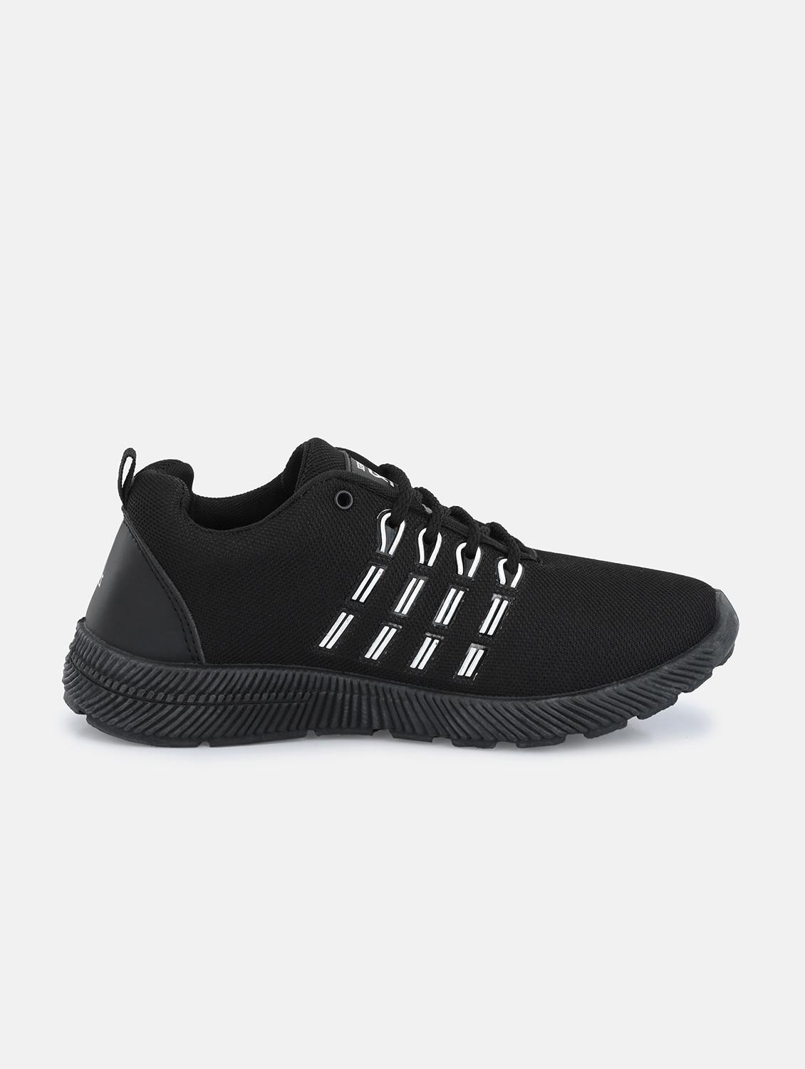 mens black lace up sport shoe - 18680447 - Standard Image - 1