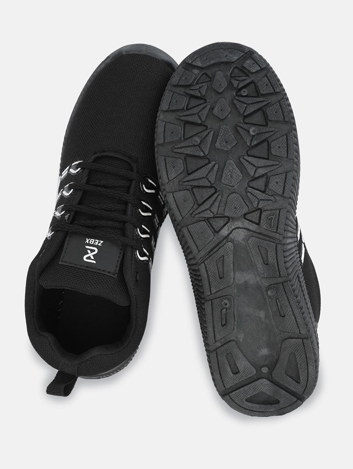 mens black lace up sport shoe - 18680447 - Standard Image - 4