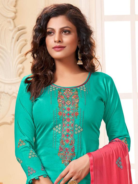 embroidered unstitched suit set  - 18680496 -  Standard Image - 1
