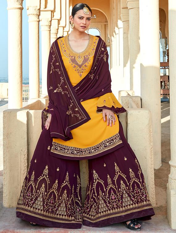embroidered unstitched suit set  - 18680522 -  Standard Image - 1