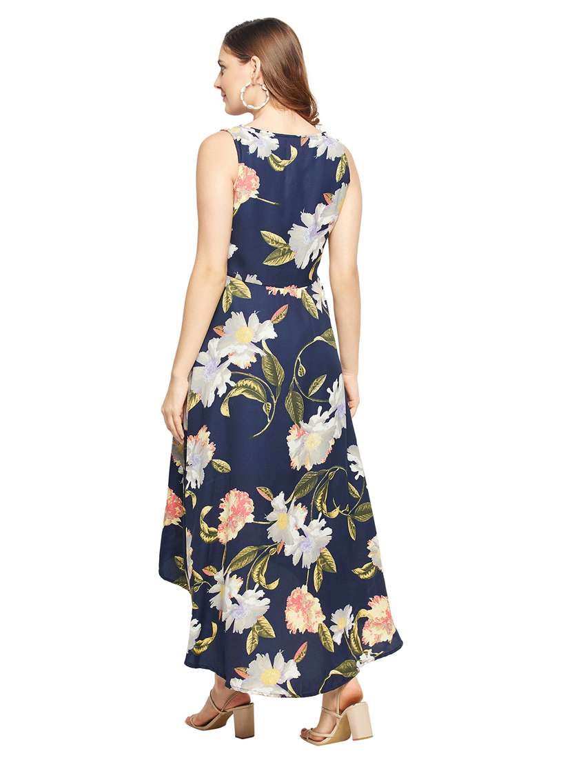 women's high low floral dress - 18682265 - Standard Image - 4