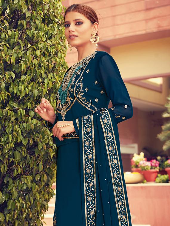 embroidered unstitched suit set  - 18682340 -  Standard Image - 1
