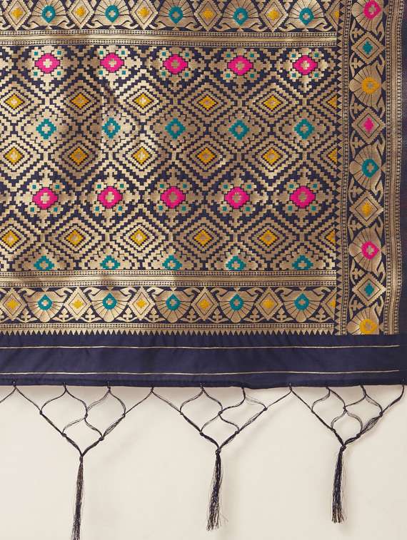 self design woven dupatta - 18682901 -  Standard Image - 1