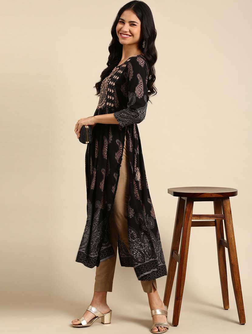 women's straight kurta - 18682914 -  Standard Image - 1