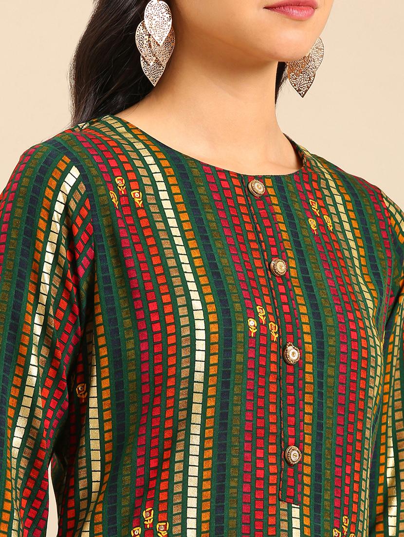 women's straight kurta - 18682918 - Standard Image - 4