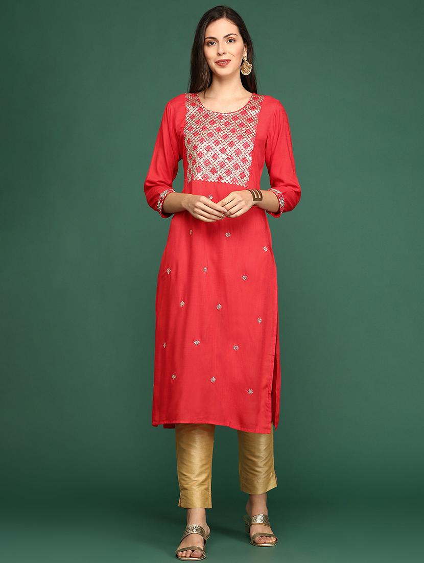 women's straight kurta - 18682921 -  Zoom Image - 0