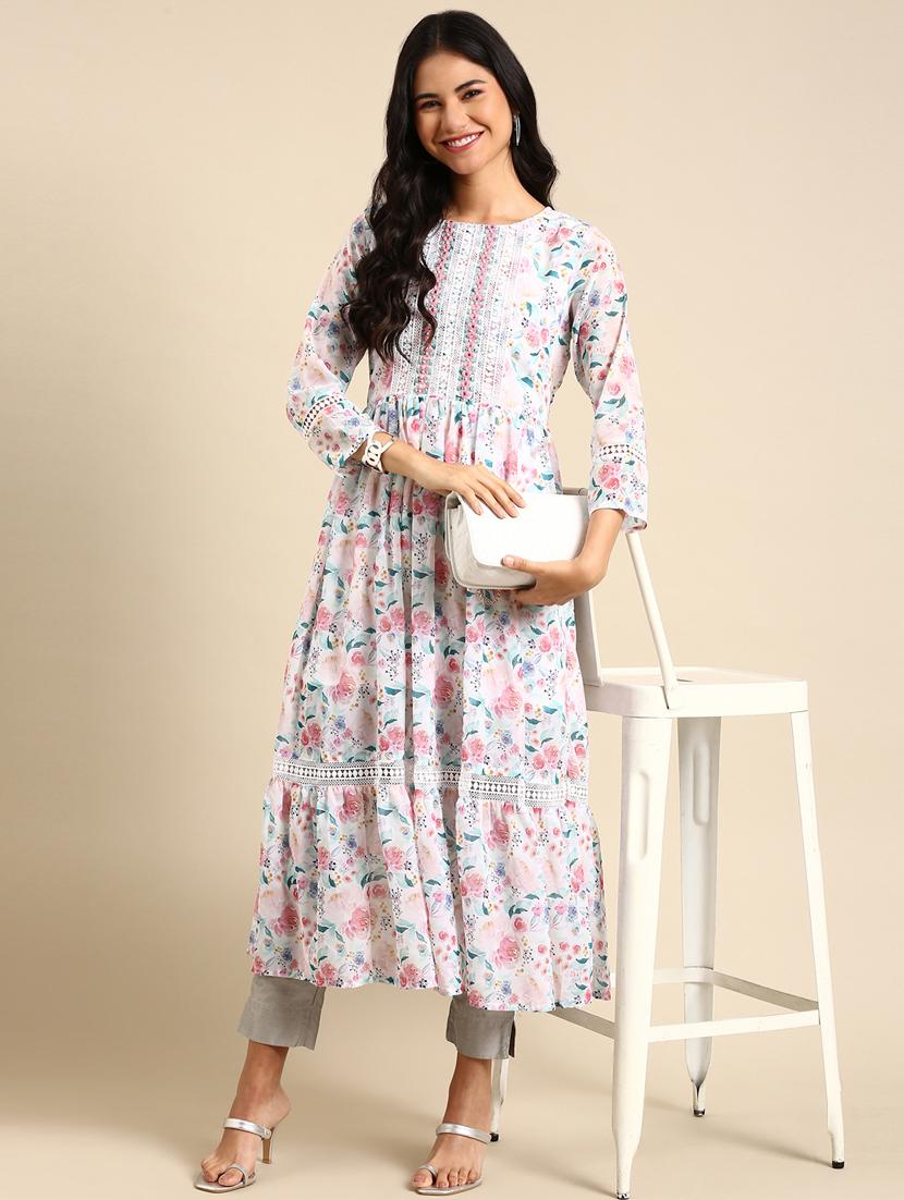 women's tiered kurta - 18682922 - Zoom Image - 0