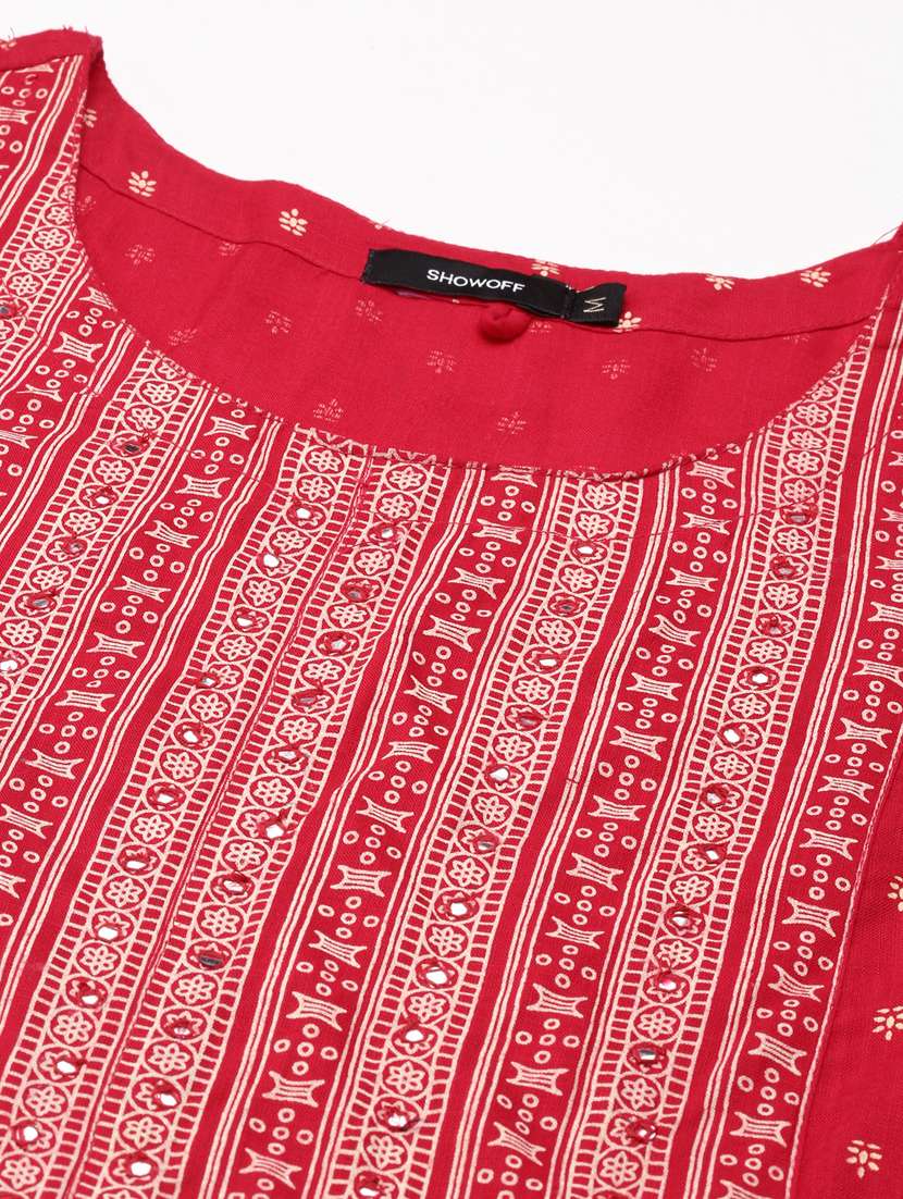 women's flared kurta - 18682931 -  Standard Image - 6