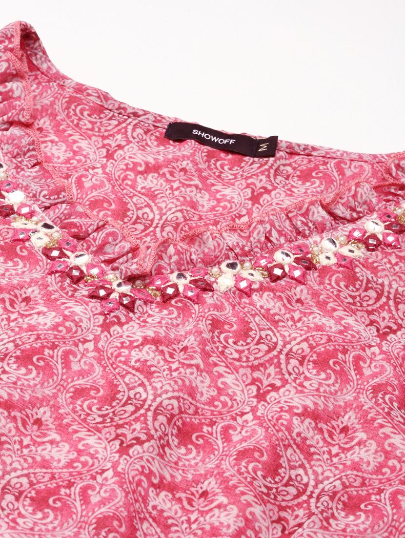 women's tiered kurta - 18682936 - Standard Image - 6