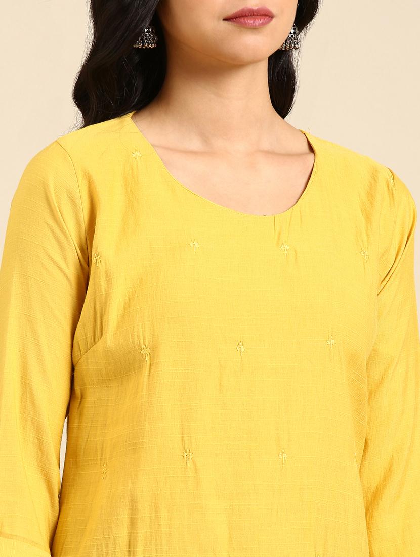 women's straight kurta - 18682953 - Standard Image - 4