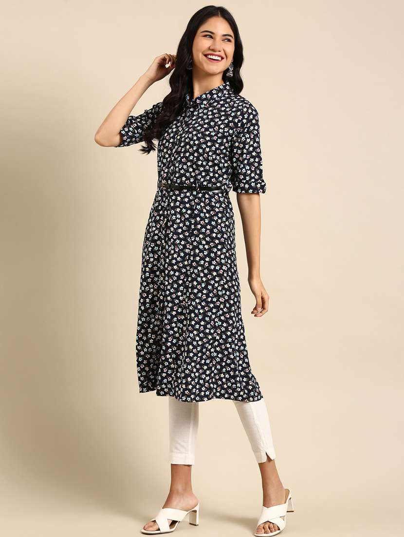 women's a-line kurta - 18682956 - Standard Image - 1