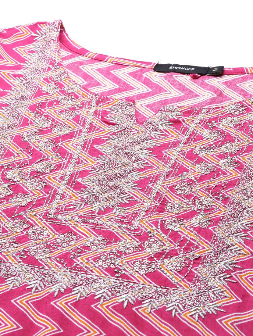 women's straight kurta - 18682976 -  Standard Image - 4