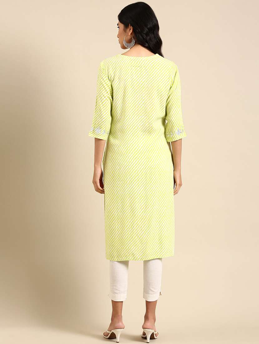 women's straight kurta - 18682983 -  Standard Image - 1