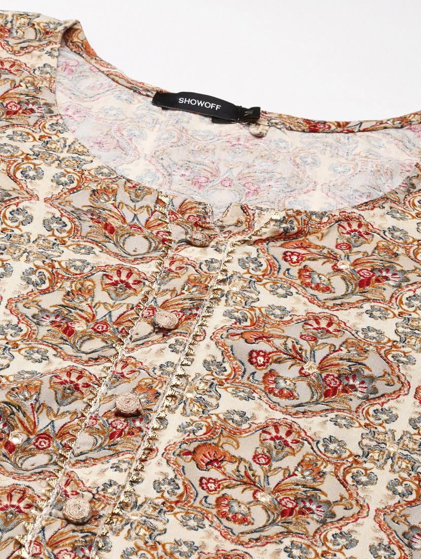women's straight kurta - 18682996 - Standard Image - 4