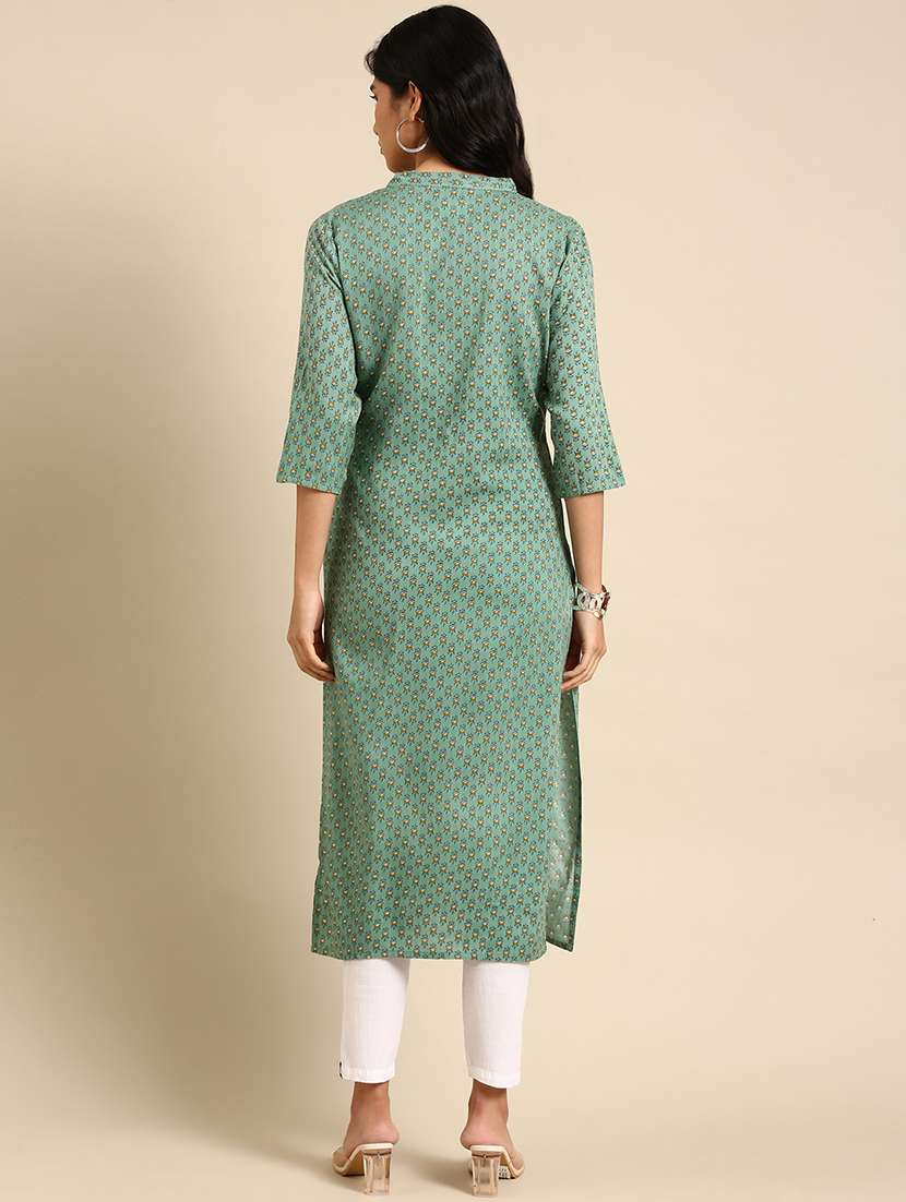 women's straight kurta - 18683008 -  Standard Image - 1