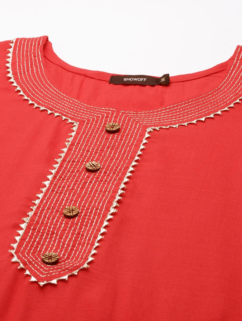 women's straight kurta - 18683016 - Standard Image - 4