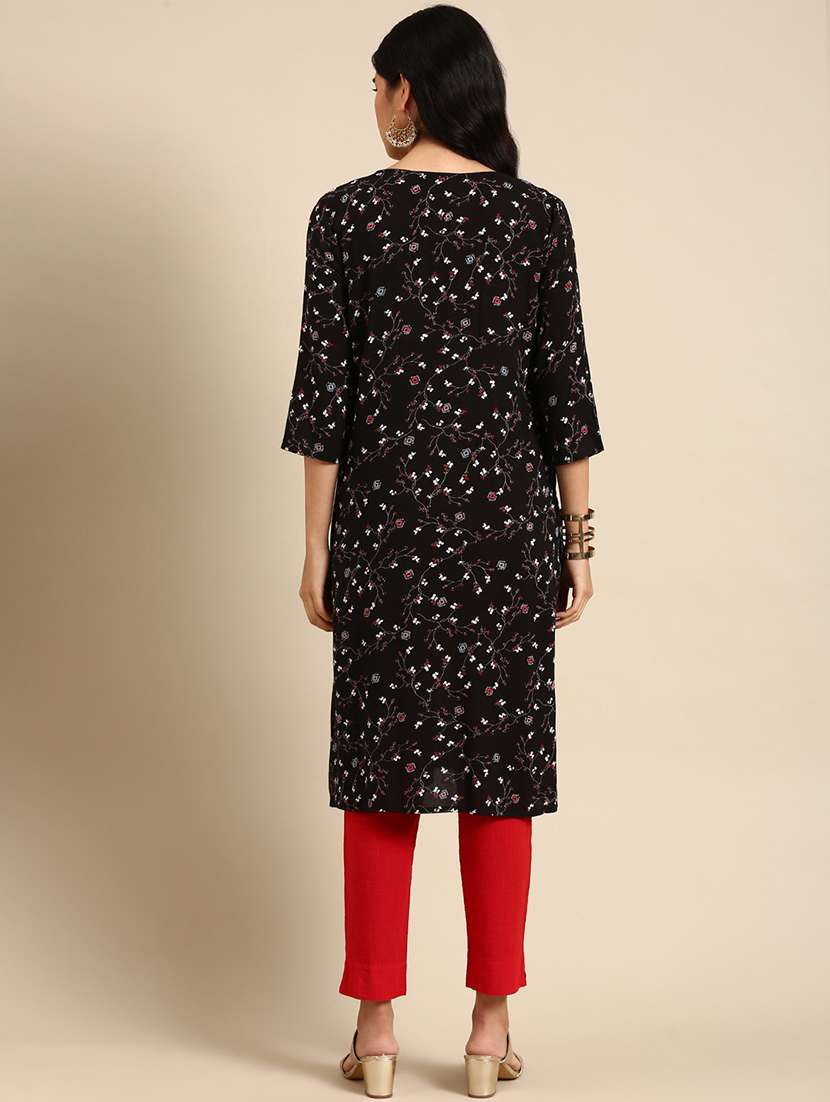 women's straight kurta - 18683031 - Standard Image - 1