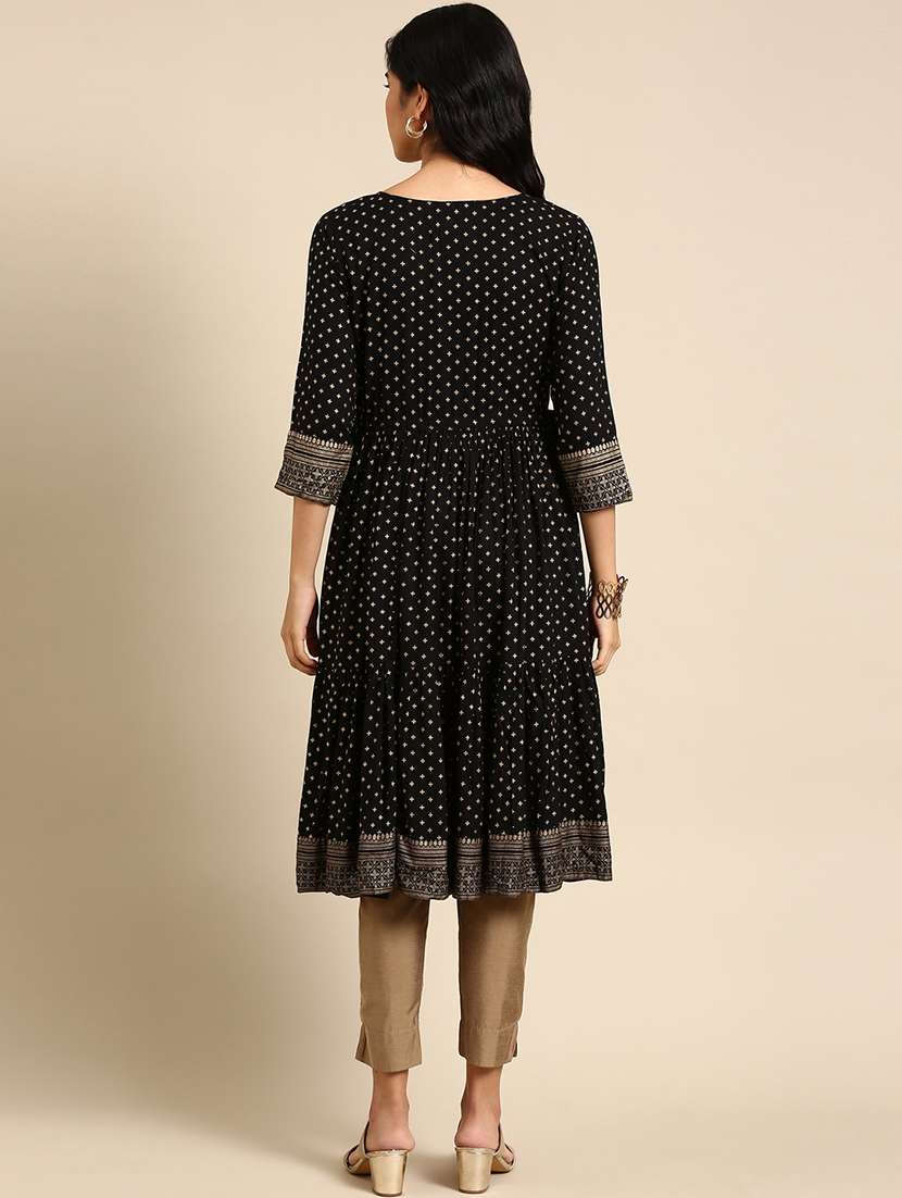 women's flared kurta - 18683037 - Standard Image - 1