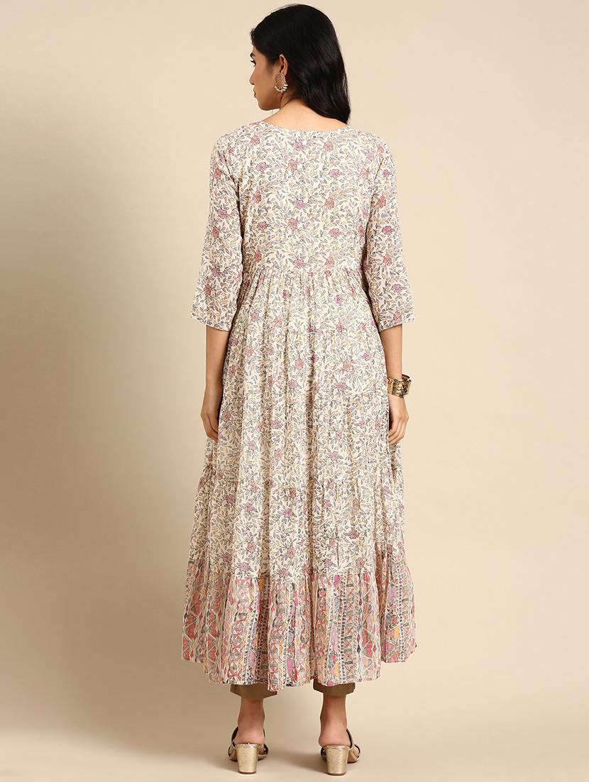 women's flared kurta - 18683073 -  Standard Image - 1