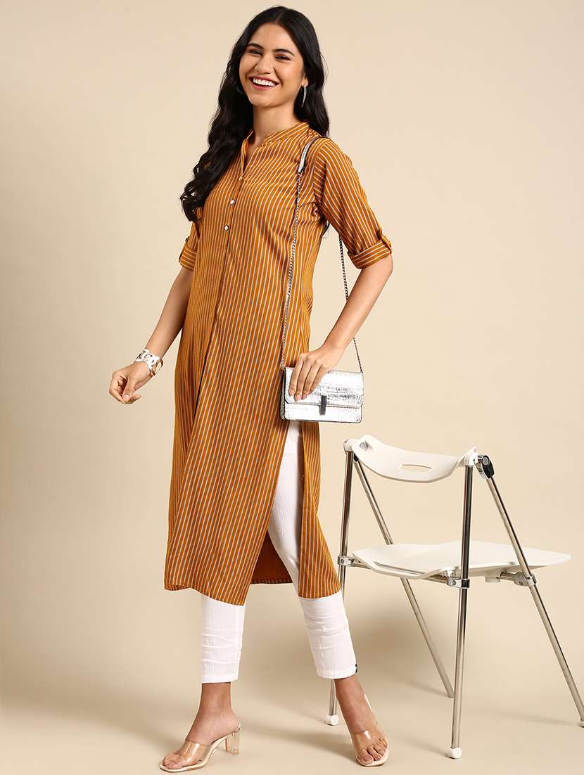 women's straight kurta - 18683082 -  Standard Image - 1
