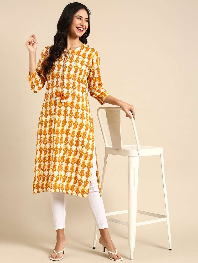 Women's Straight Kurta - 18683102 -  Standard Image - 1