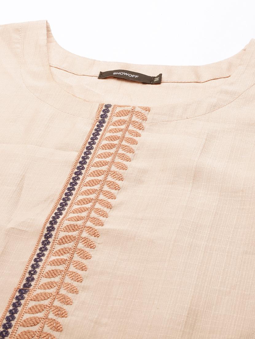 women's front slit kurta - 18683107 - Standard Image - 4